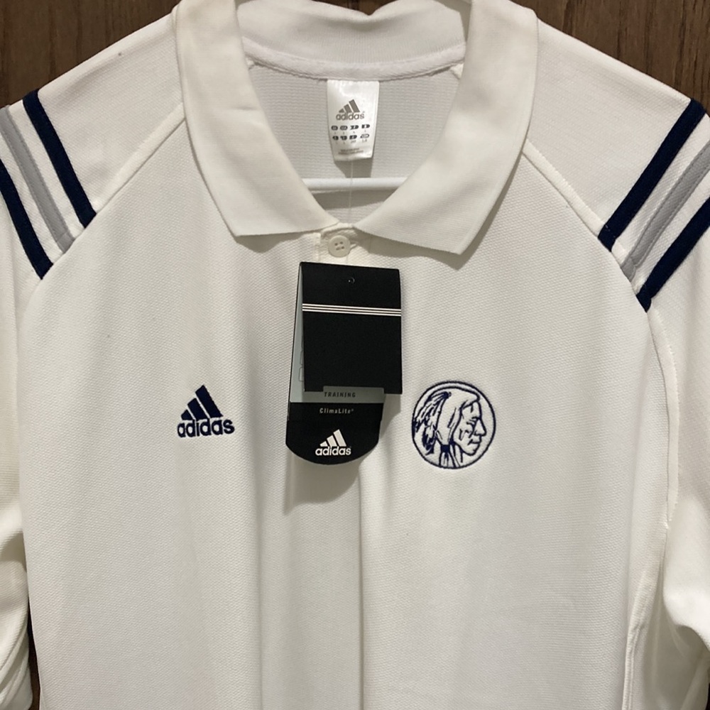 New men’s Adidas Climalite polo shirt.